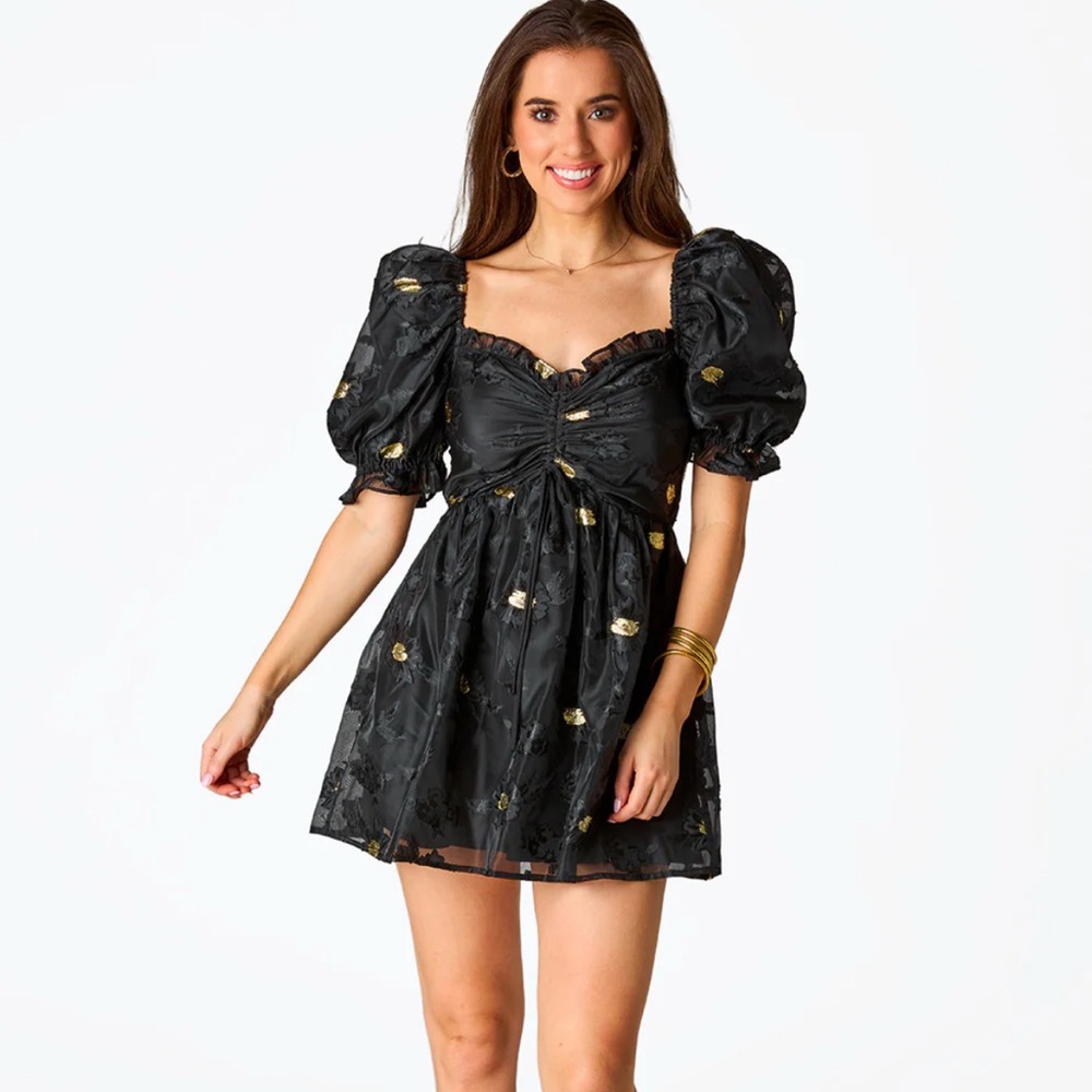 Buddy Love Black and Gold Colby dress